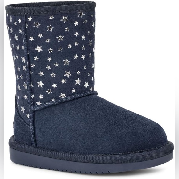Koolaburra by UGG Kids Koola Short Stars Boots Toddler Navy Insignia Blue Size 7 - Picture 12 of 12